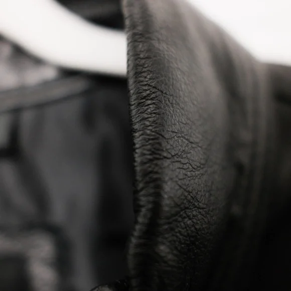 2012 Harley-Davidson MotorClothes Genuine Leather Jacket Mens 3XL Black Snap